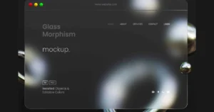Premium glassmorphic UI card layout showing advanced CSS backdrop filter effects for Dotextalk Academy blog.